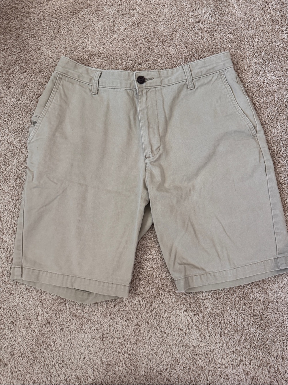 Men's Casual Cotton Shorts - Light Khaki